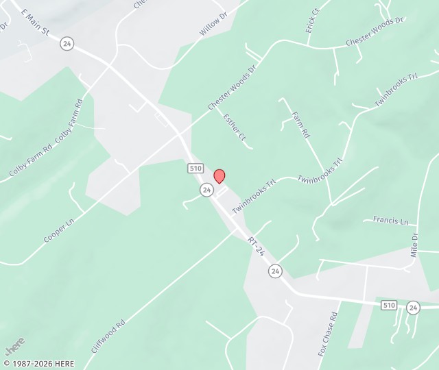 Location Map: 415 Route 24, Suite #1 Chester, New Jersey 07930