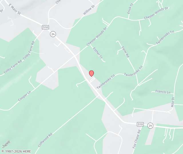 Location Map: 415 Route 24, Suite #1 Chester, New Jersey 07930